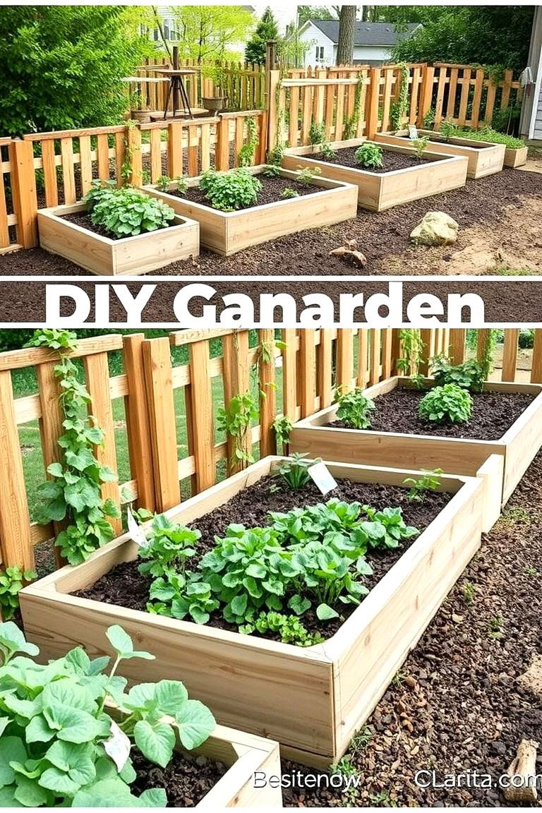 DIY Raised Bed Design - 24 Raised Garden Bed Along Fence Ideas