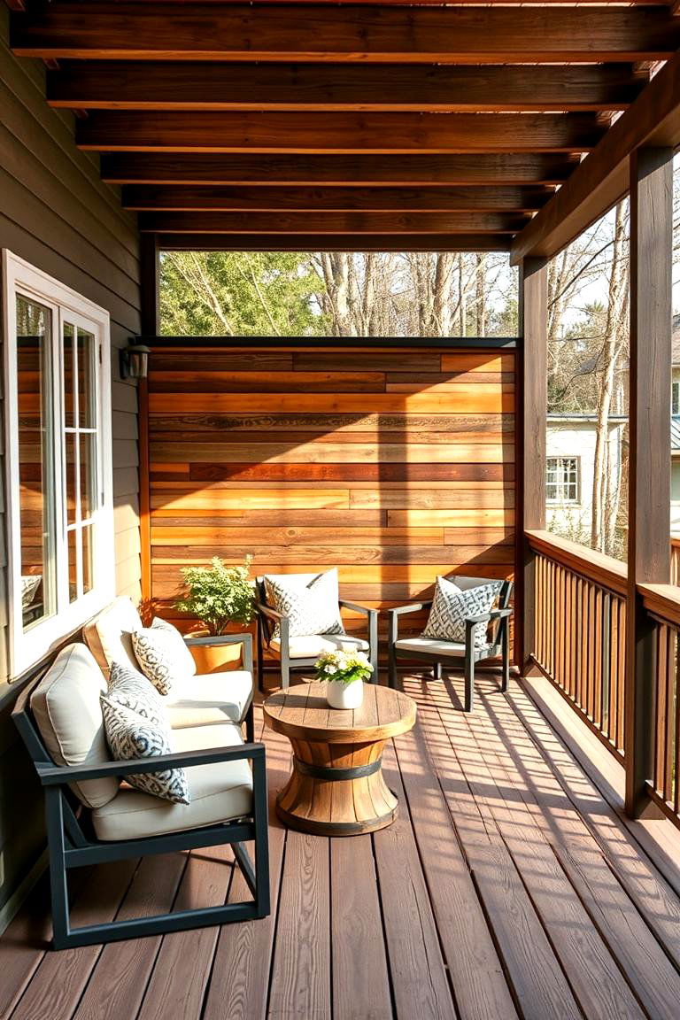 DIY Reclaimed Wood Screens - 24 Deck Privacy Ideas