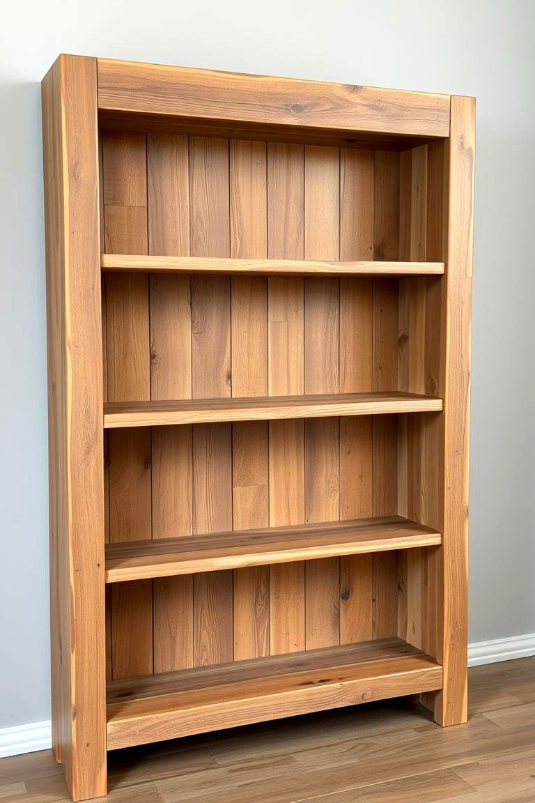 DIY Reclaimed Wood Shelves - 24 Bookshelf Organization Ideas