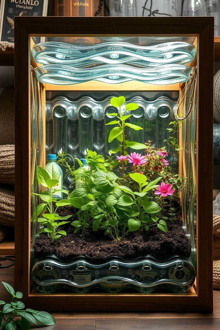 DIY Recycled Bottle Greenhouse - 24 Indoor Greenhouse Ideas