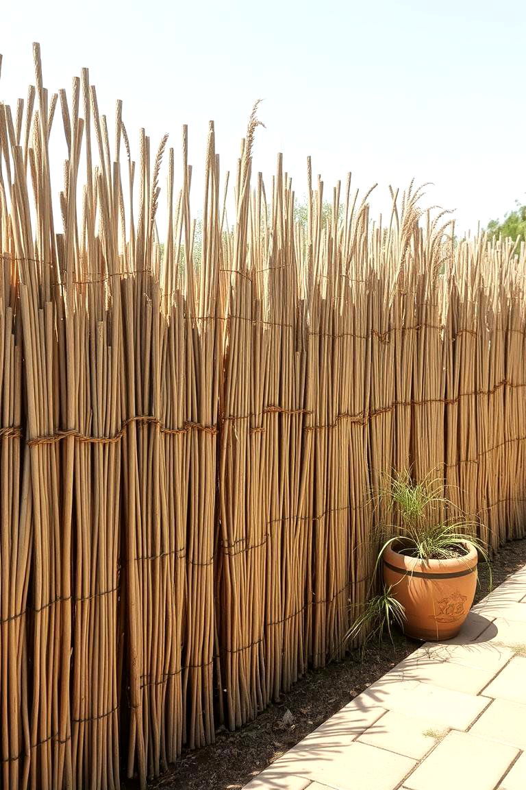 DIY Reed Fencing - 24 Ideas Cheap Ways to Block Neighbors View