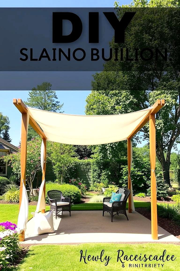 DIY Shade Pavilion - 24 Garden Shade Ideas