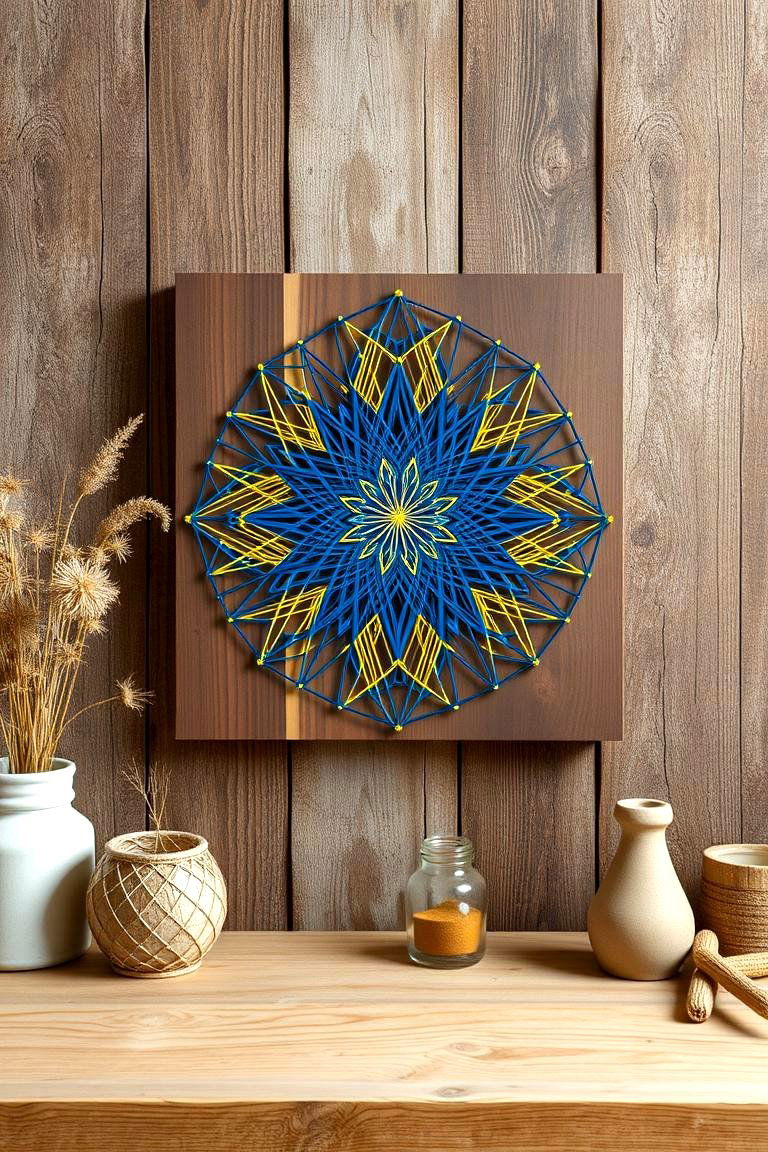 DIY String Art - 24 Office Wall Decor Ideas