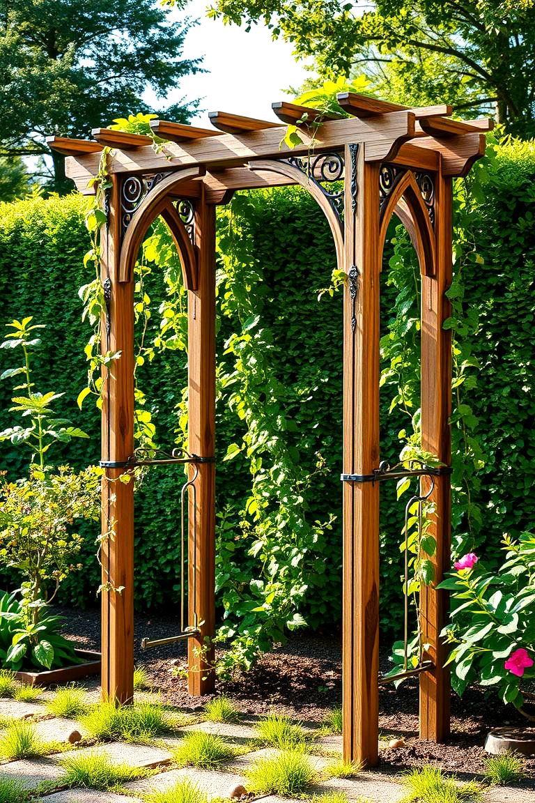 DIY Trellis with Decorative Elements - 24 Ideas Cheap Ways to Block Neighbors View