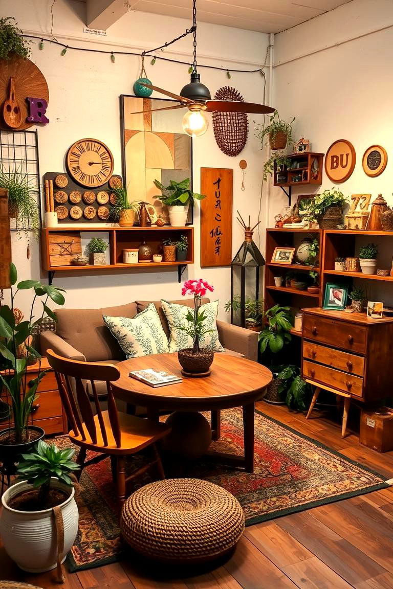 DIY Upcycled Decor Space - 24 Indie Room Ideas