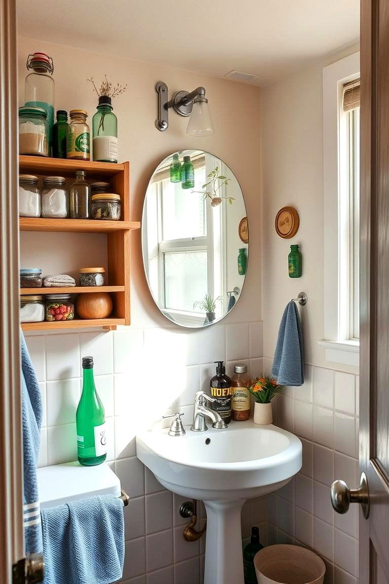 DIY Upcycled Decor - 24 Dorm Bathroom Ideas