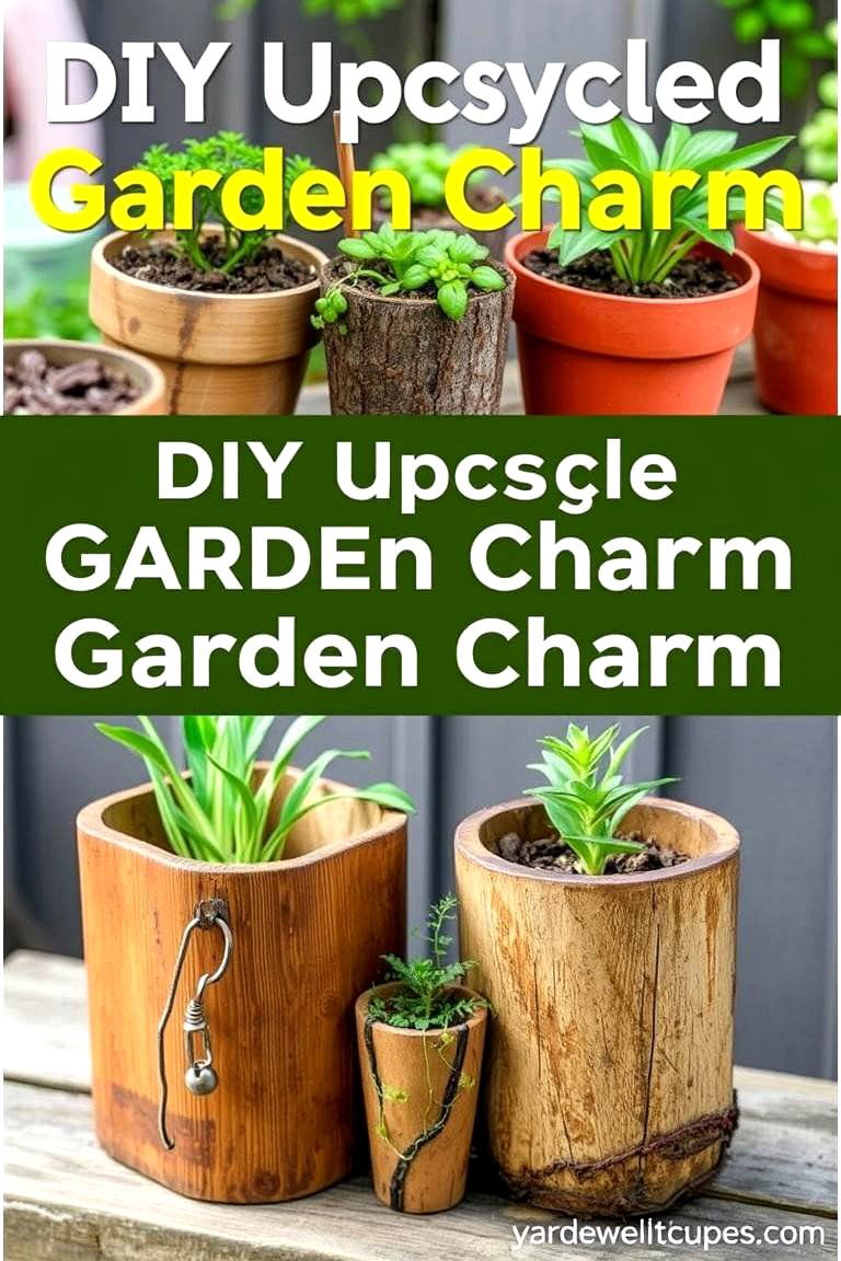DIY Upcycled Garden Charm - 24 Small Garden Ideas