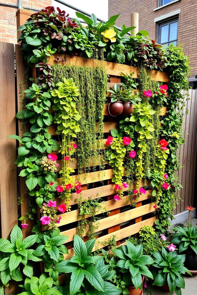 DIY Vertical Garden - 24 Cheap Backyard Makeover Ideas