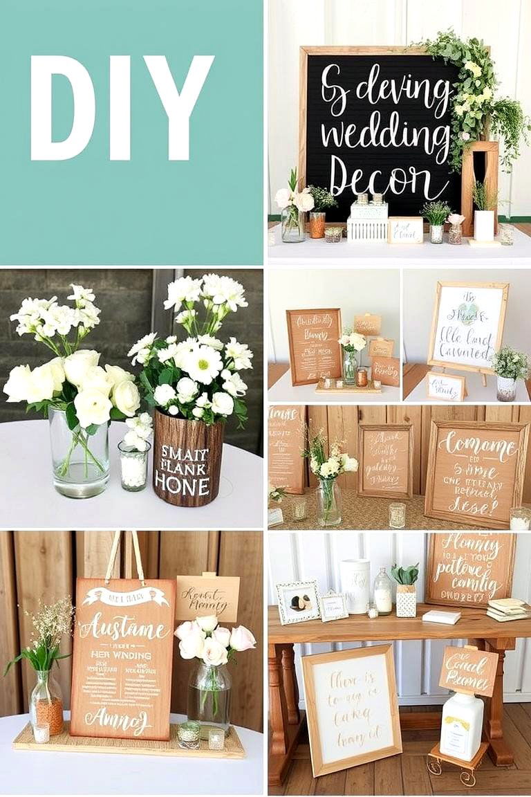 DIY Wedding Decor Crafts - 24 Spring Wedding Ideas