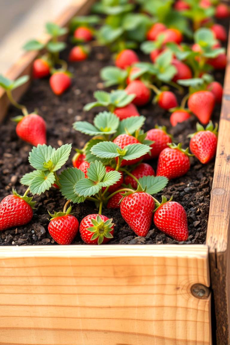DIY Wooden Strawberry Box - 24 Strawberry Planter Ideas