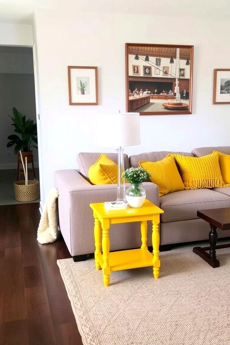 DIY Yellow Decor Projects - 24 Yellow Living Room Ideas