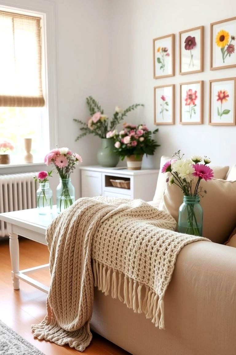 DIY and Handmade Touches - 24 Shabby-chic Style Living Room Ideas