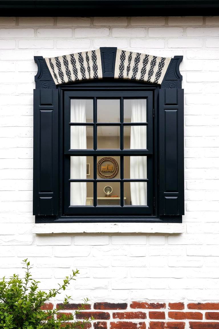DIY vs - 24 White Brick House With Black Trim