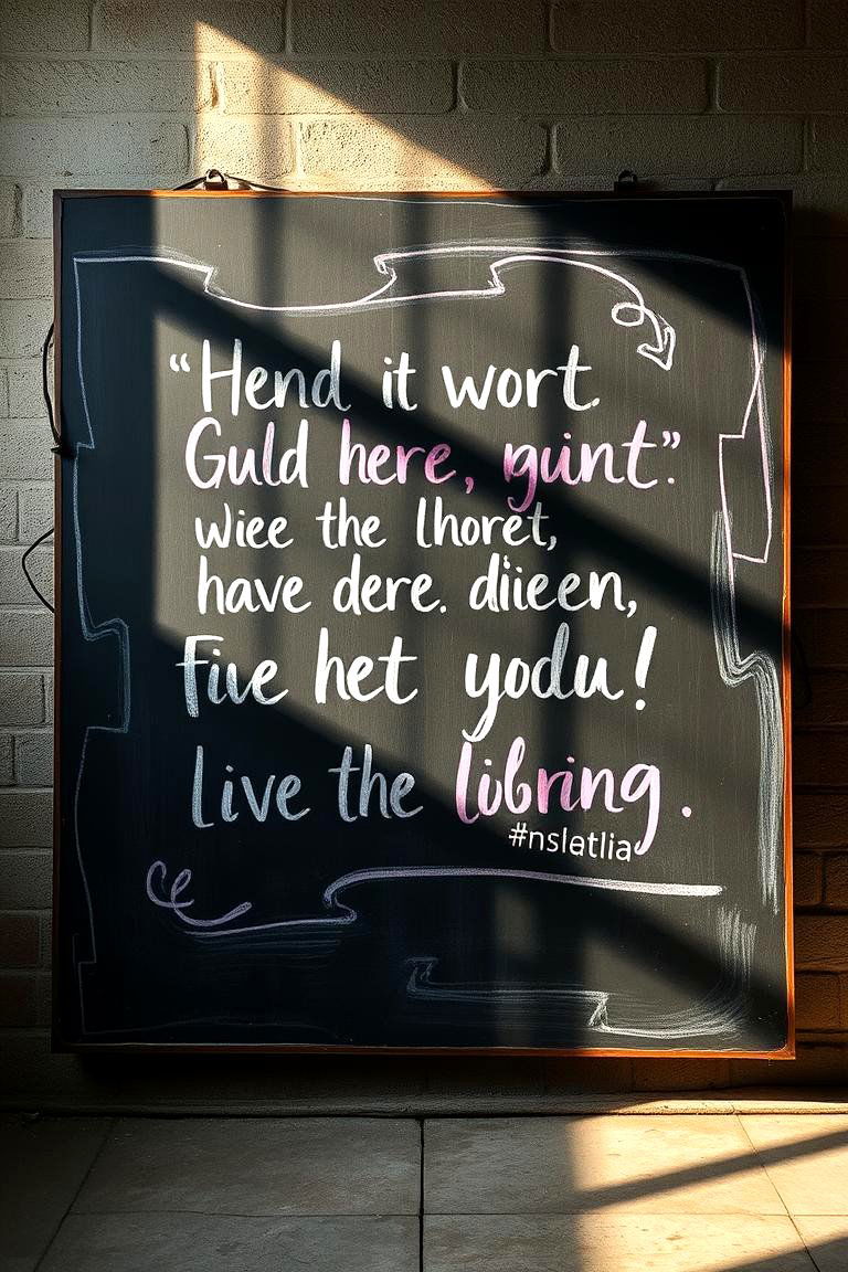 Daily Inspirational Quotes - 24 Chalkboard Ideas