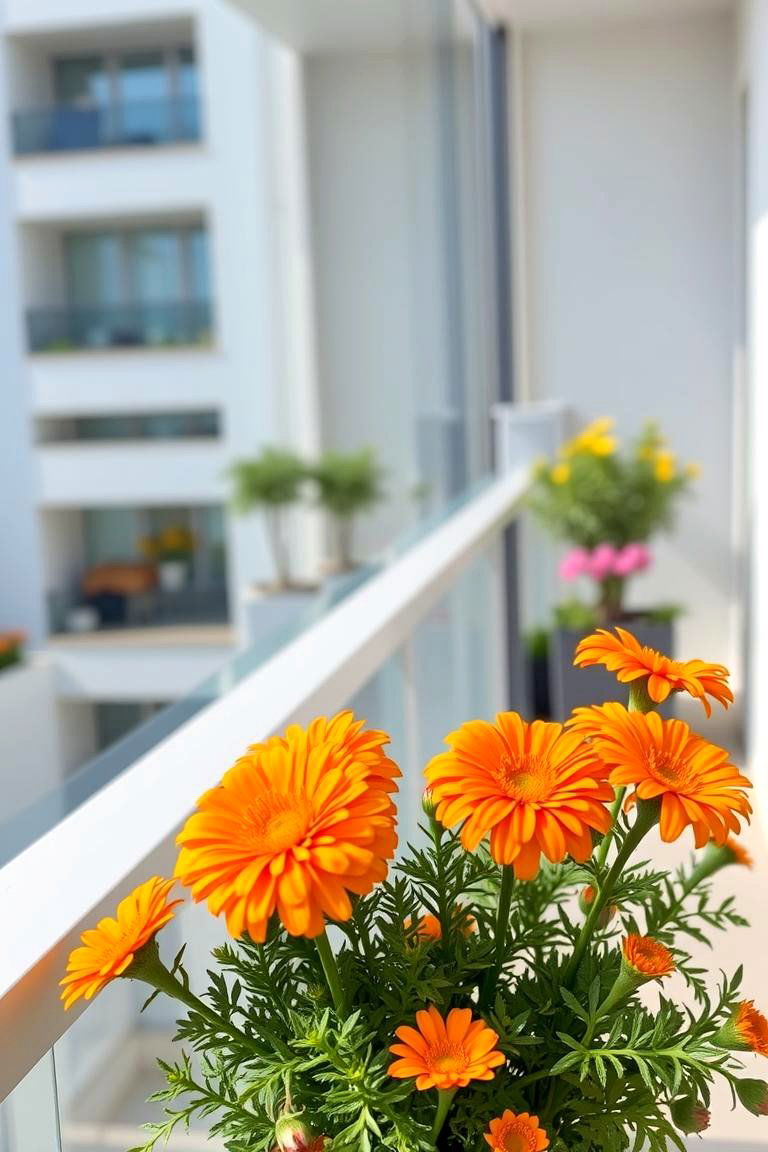 Dainty Calendulas - 24 Flowering Plants for Balcony