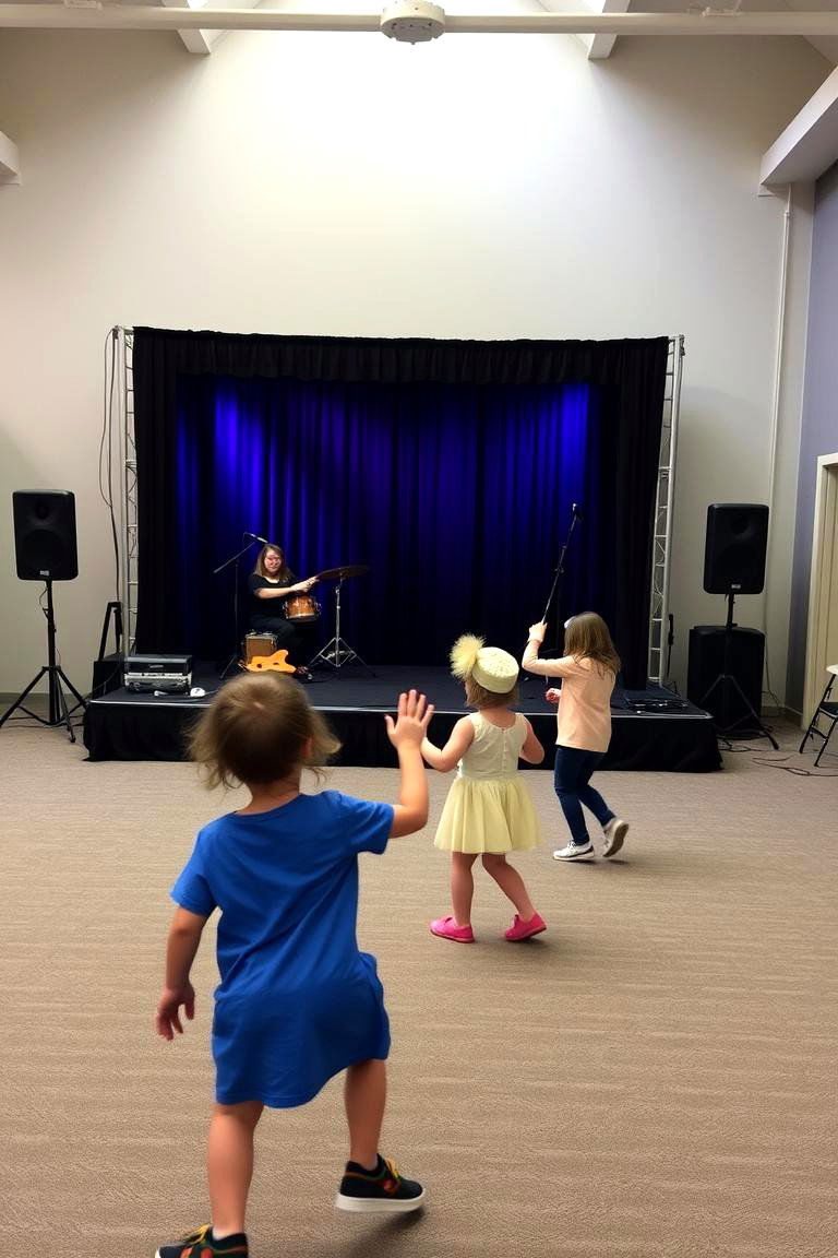 Dance and Music Zone - 24 Basement Playroom Ideas