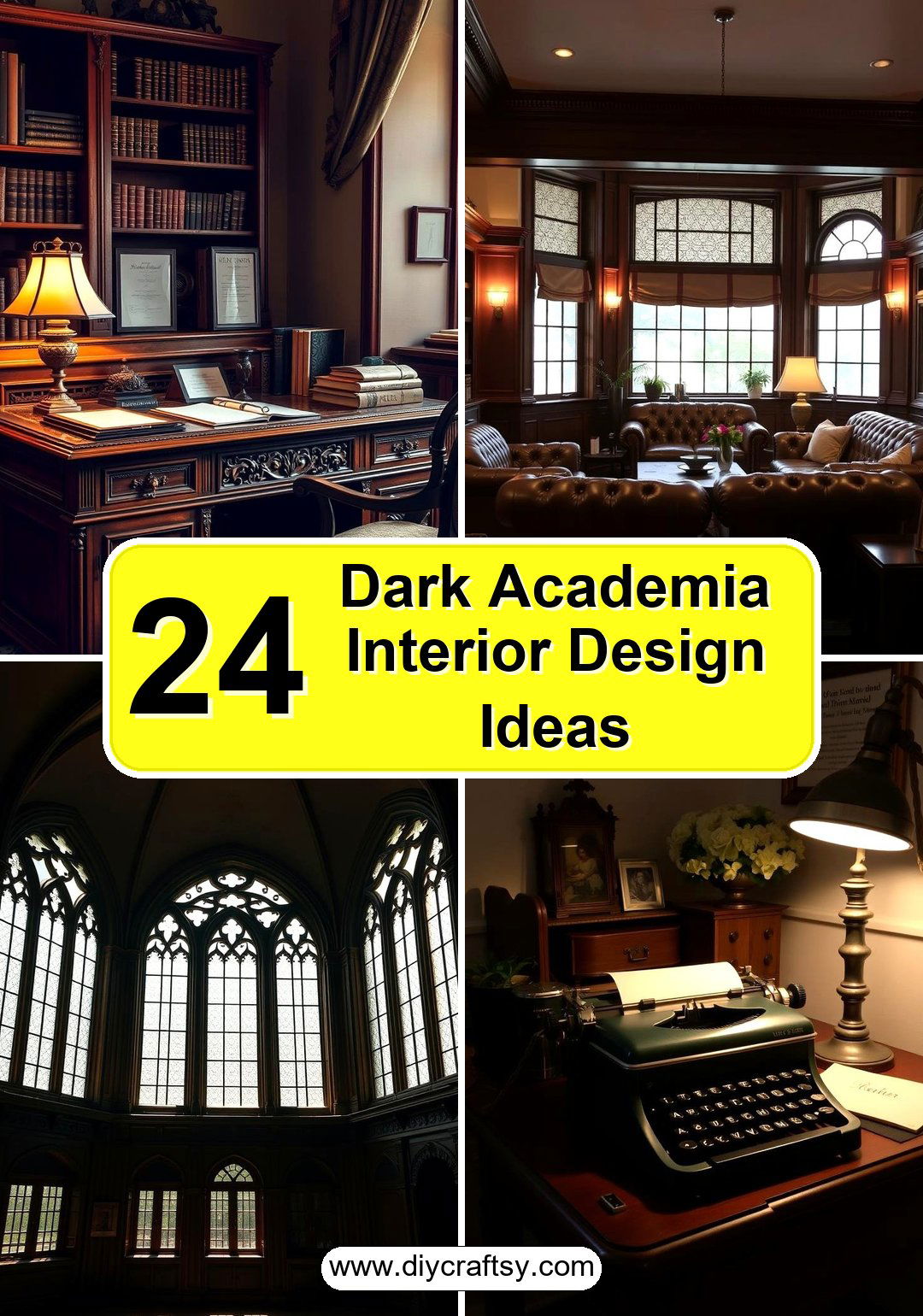 Dark Academia Interior Design Ideas