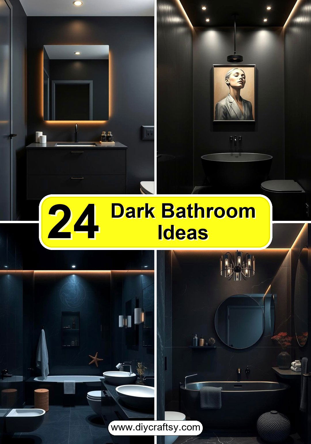 Dark Bathroom Ideas