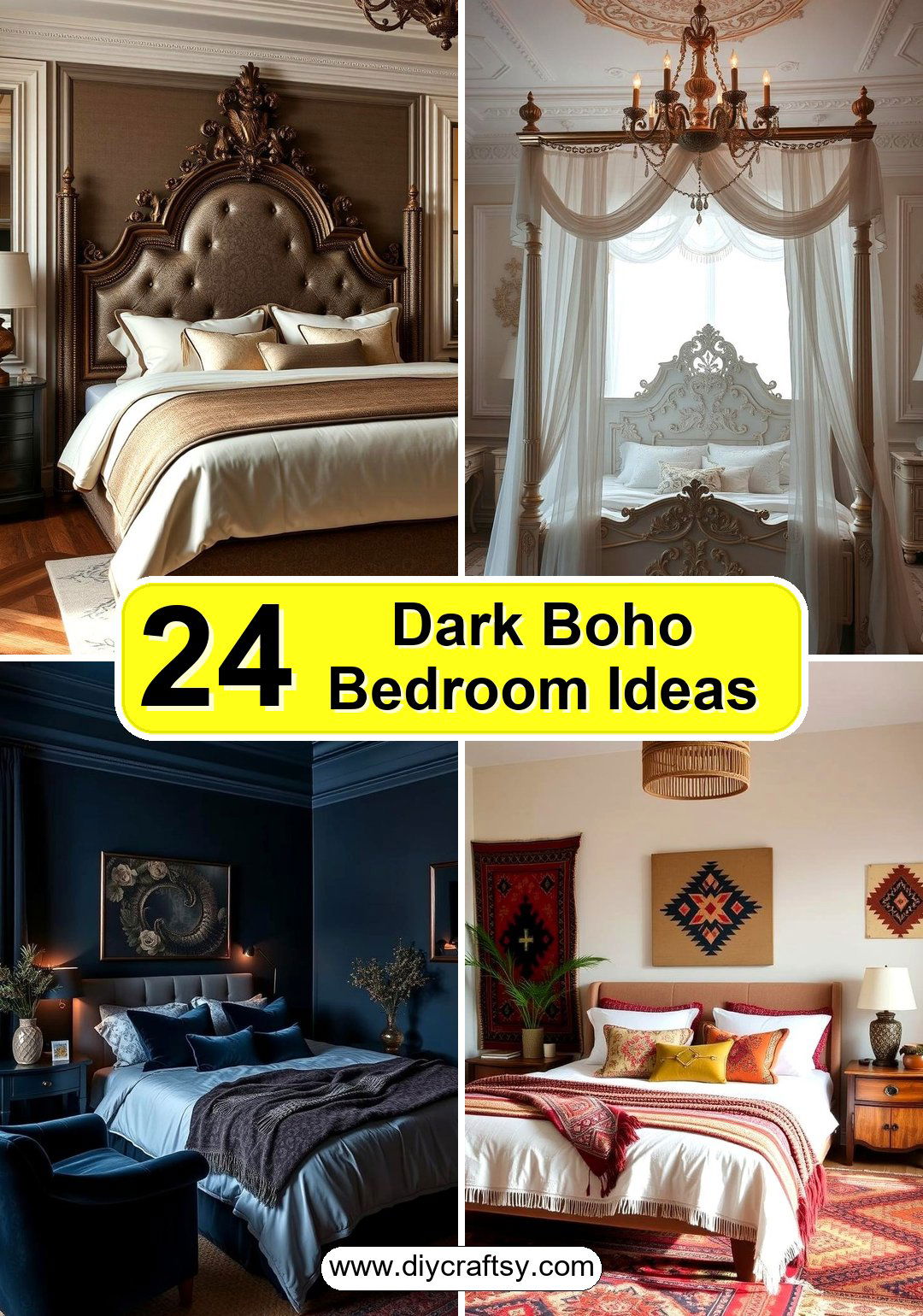 Dark Boho Bedroom Ideas