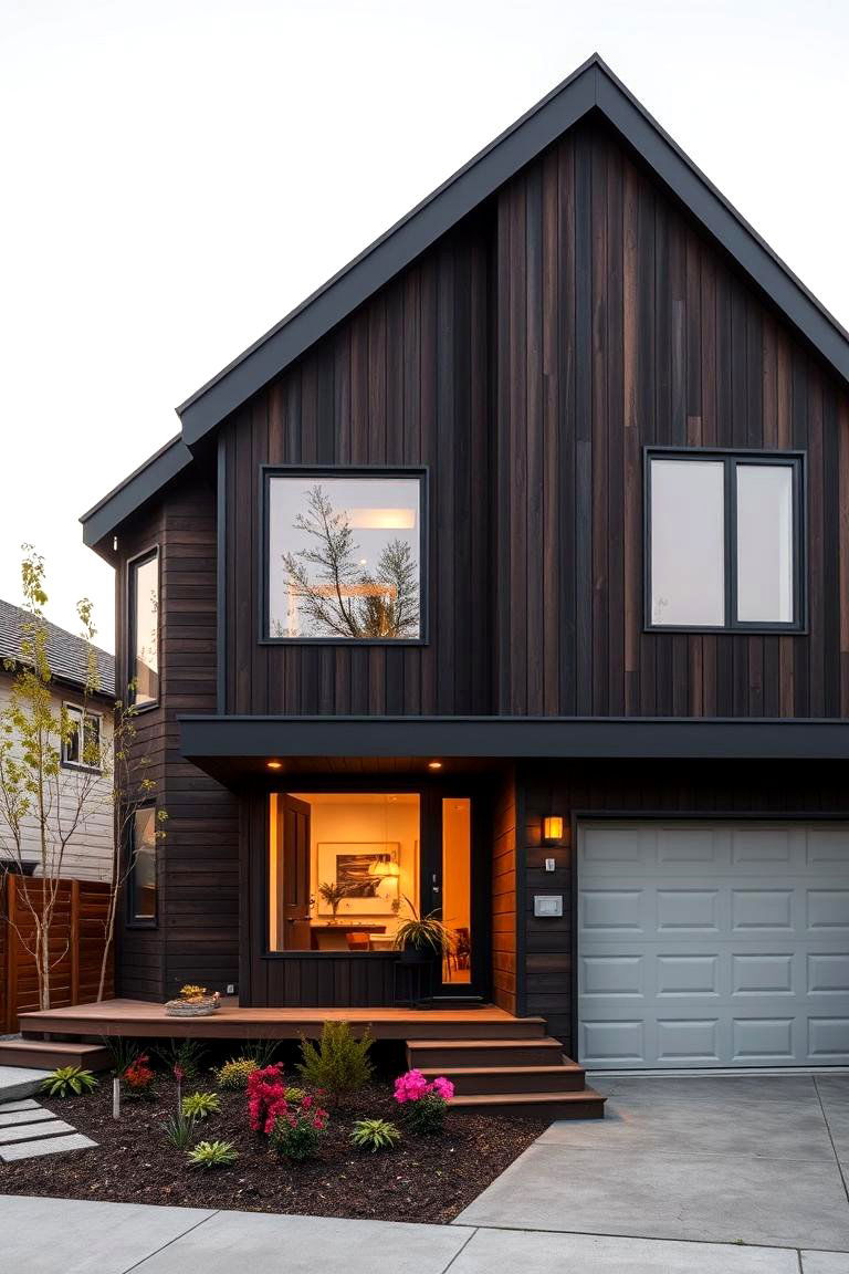 Dark Brown with Energy Efficient Innovations - 24 Dark Brown House Exterior Ideas