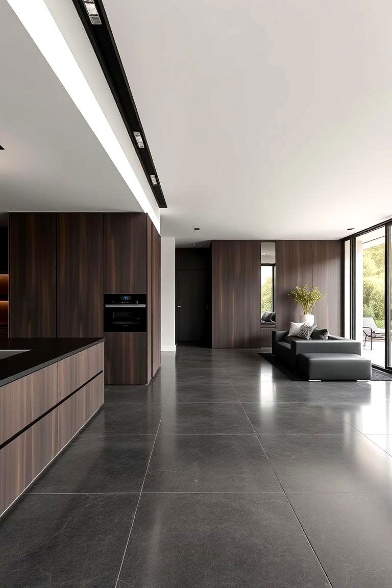 Dark Brown with Sleek Clean Lines - 24 Dark Brown House Exterior Ideas