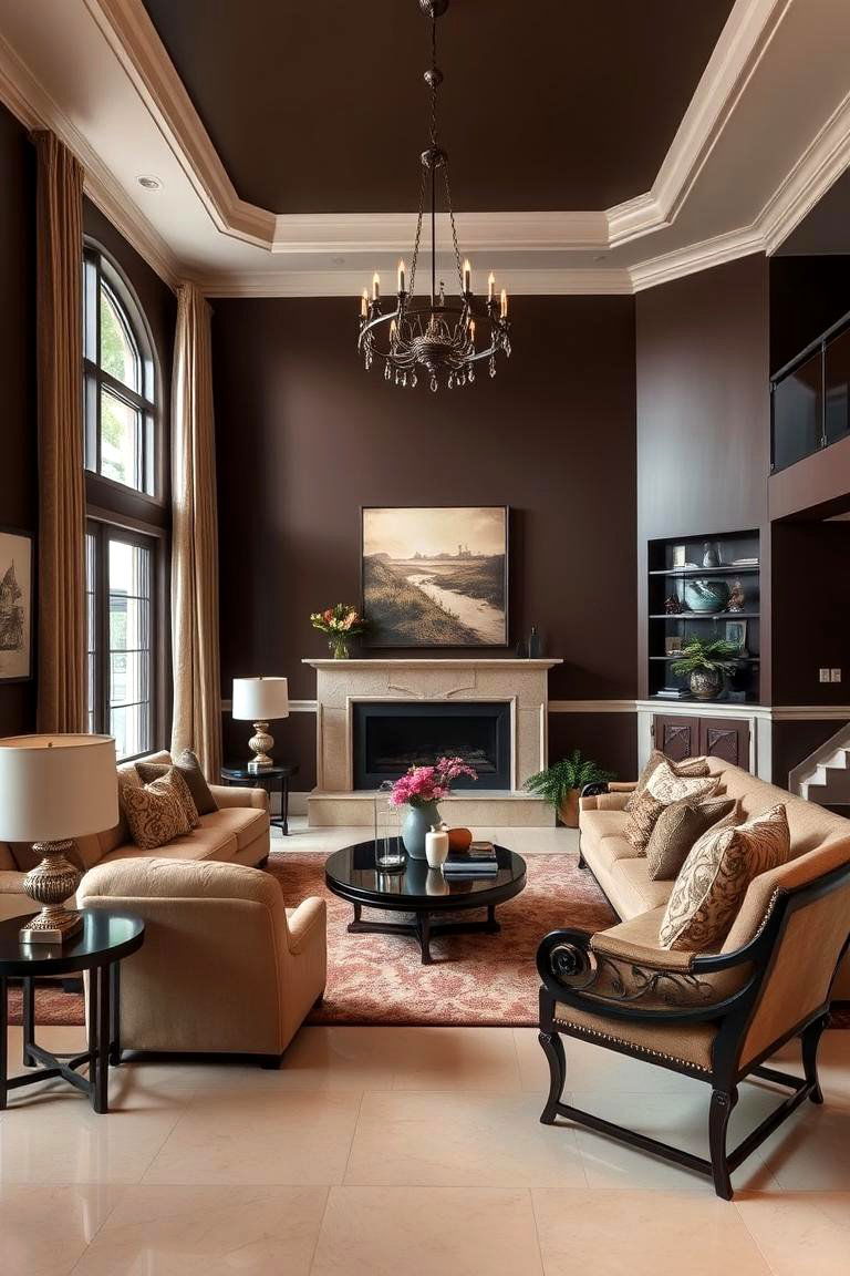 Dark Chocolate and Cream - 24 Floor and Wall Color Ideas