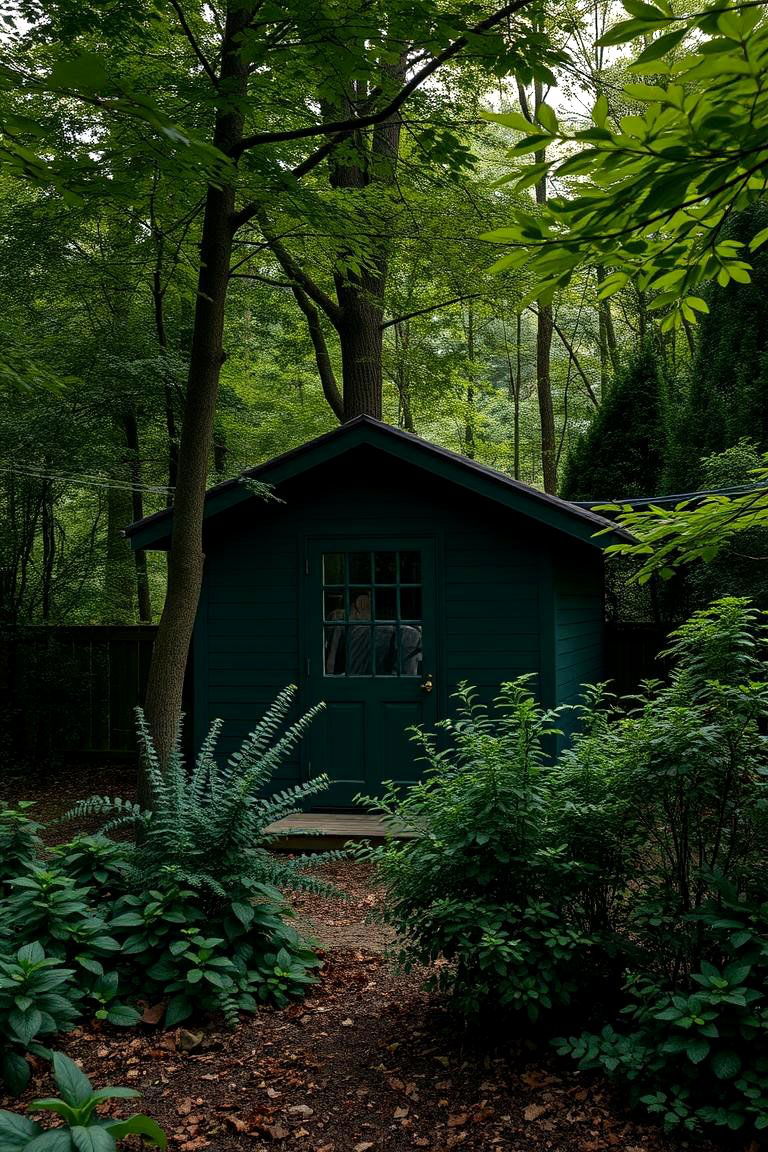 Dark Forest Green - 24 Shed Color Ideas