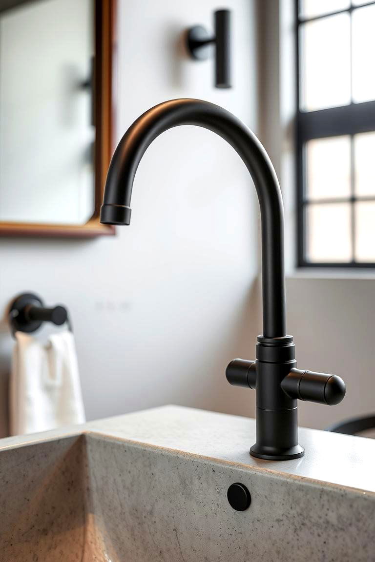 Dark Metal Fixtures - 24 Industrial Decor Ideas