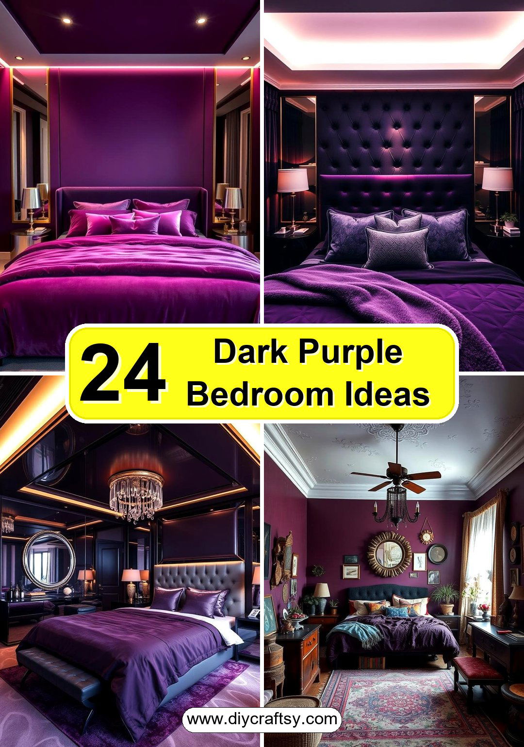 Dark Purple Bedroom Ideas