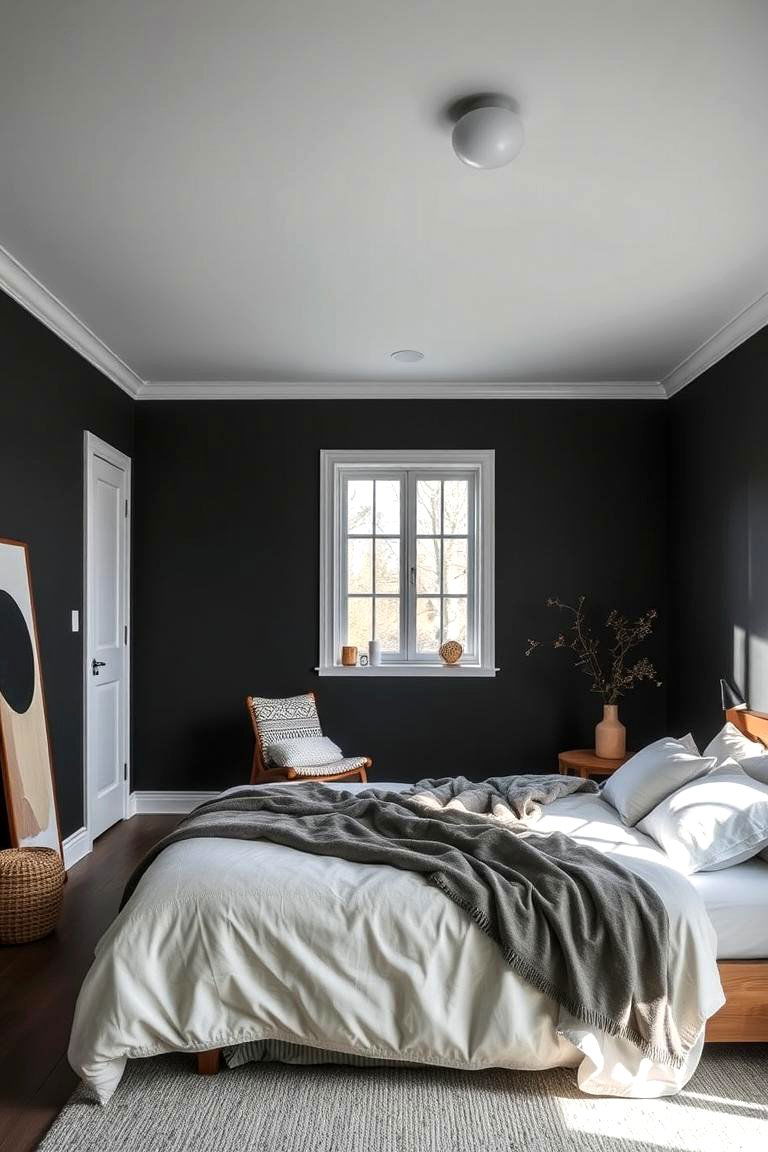 Dark Scandinavian Simplicity - 24 Dark Bedroom Ideas