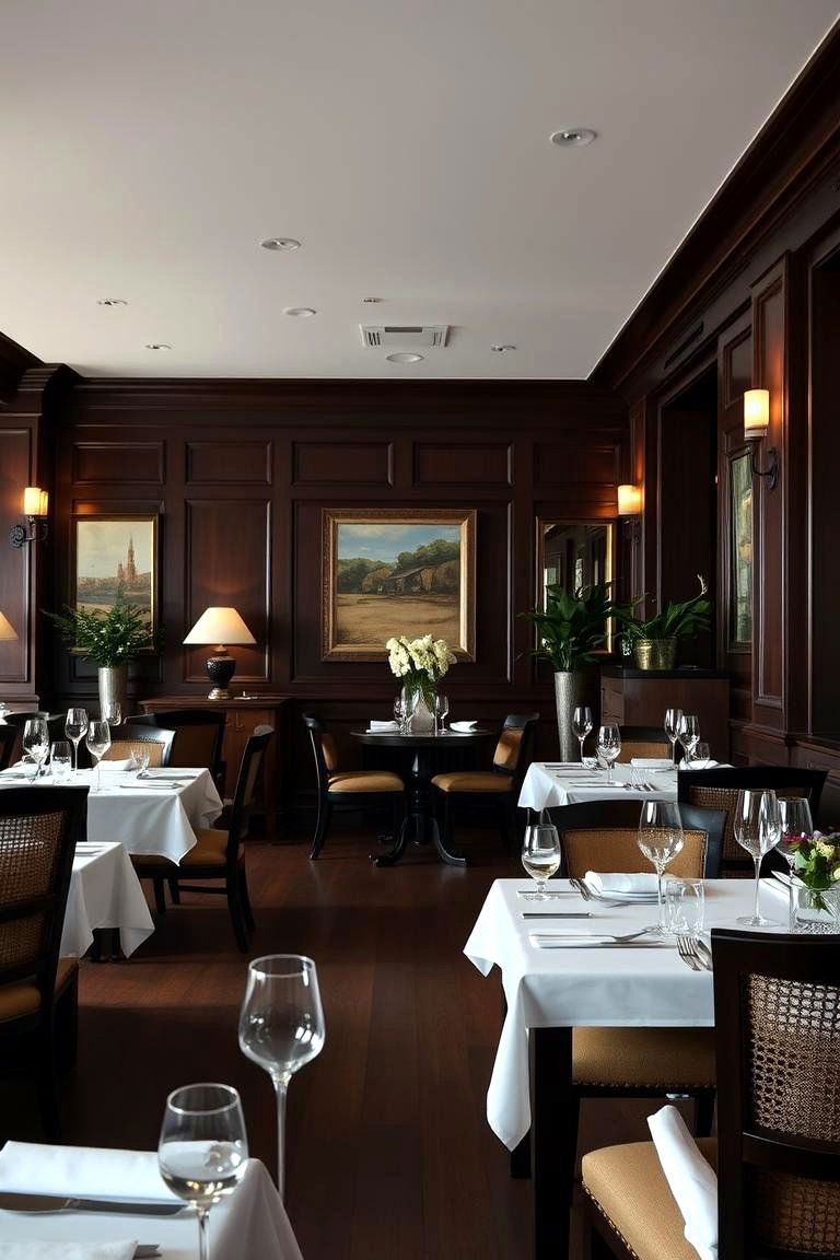 Dark Wood Elegance - 24 masculine dining room ideas