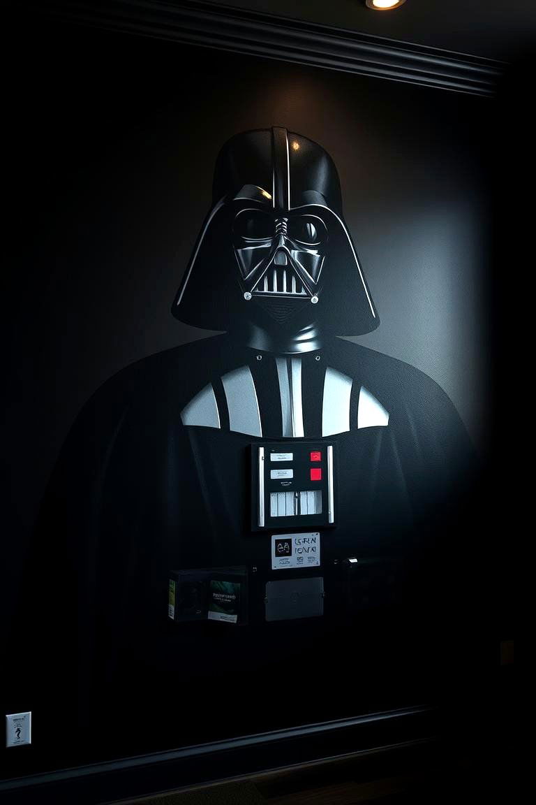 Darth Vader Accent Wall - 24 Star Wars Nursery Ideas