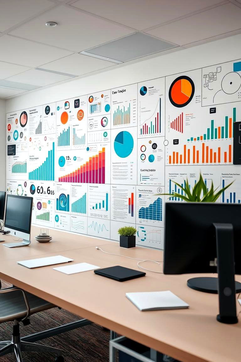 Data Visualization in Art Form - 24 Office Wall Murals