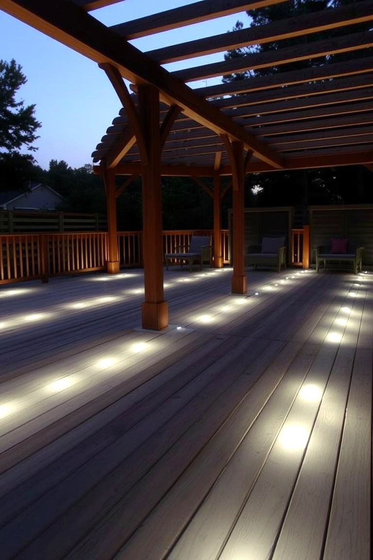 Deck Lights for Integrated Ambiance - 24 Pergola Lighting Ideas