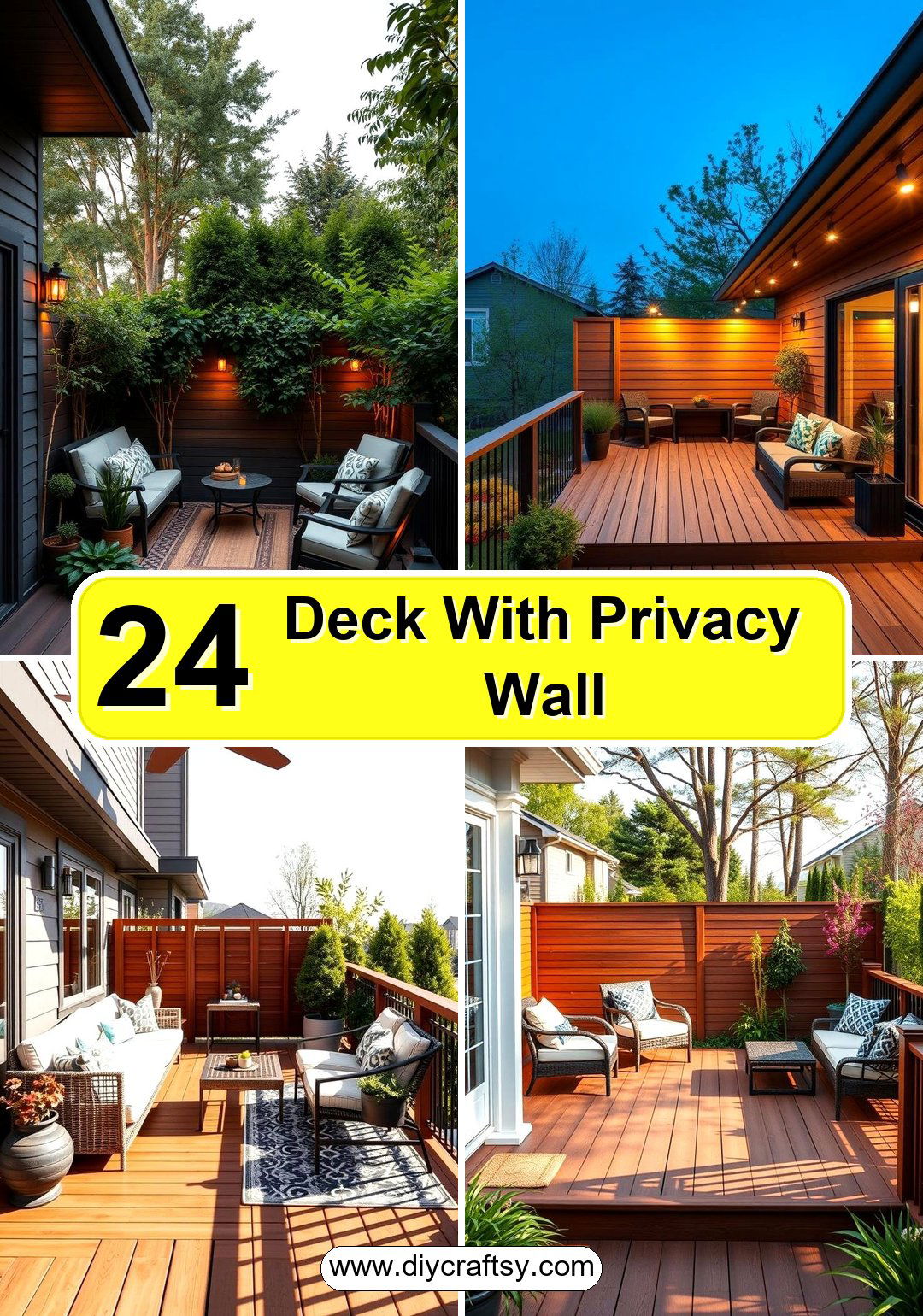 Deck With Privacy Wall