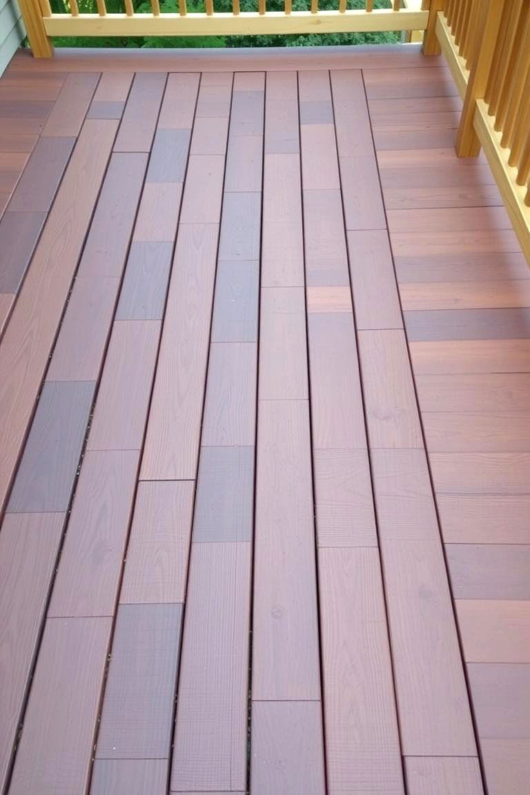 Deck with Different Wood Types - 24 Wood Deck Ideas