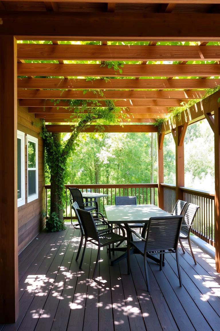 Deck with Pergola or Arbor - 24 Wood Deck Ideas