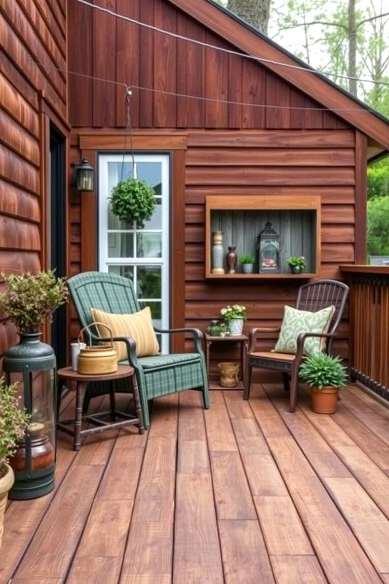 Deck with Recycled or Reclaimed Wood - 24 Wood Deck Ideas