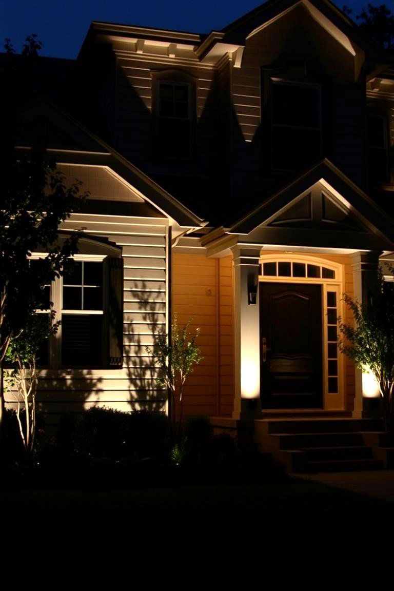 Decked Out with Outdoor Lighting - 27 1980s House Exterior Ideas