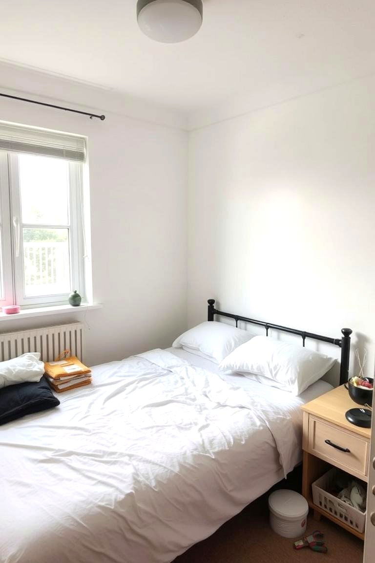 Declutter Regularly - 24 small bedroom storage ideas