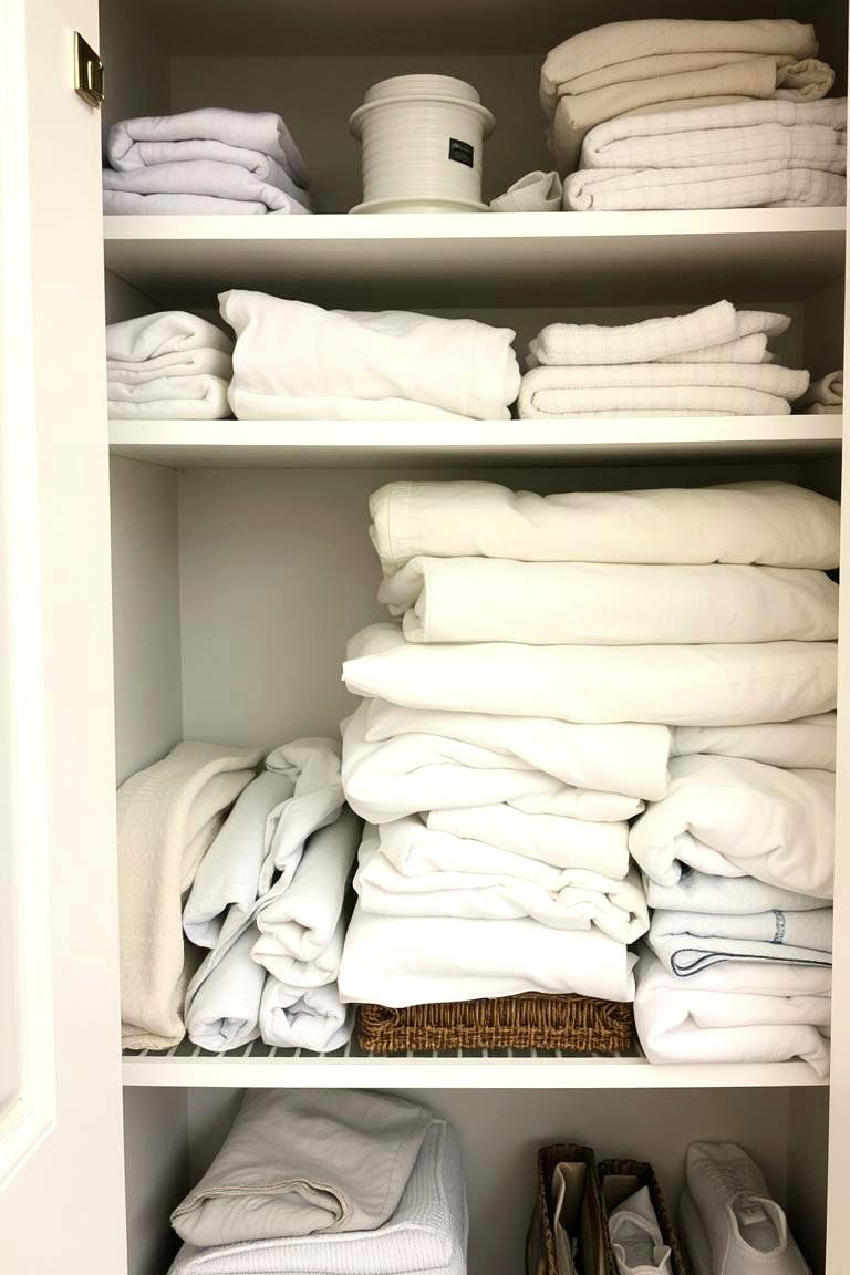 Declutter Regularly and Ruthlessly - 24 Linen Closet Organization Ideas