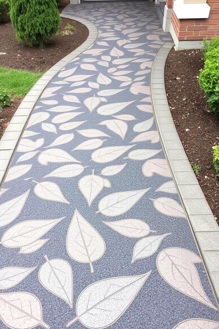 Decorative Asphalt Overlay - 24 Asphalt Walkway Ideas