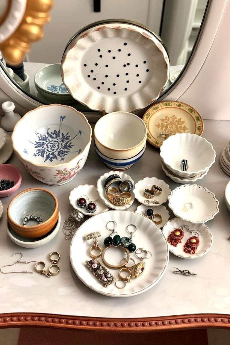 Decorative Bowls and Plates - 24 Jewelry Storage Ideas