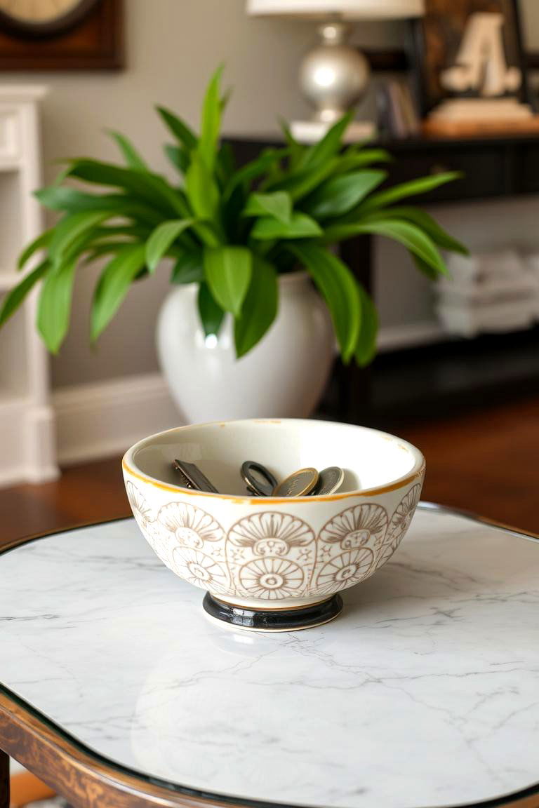 Decorative Bowls for Storage and Style - 24 entryway table decor ideas