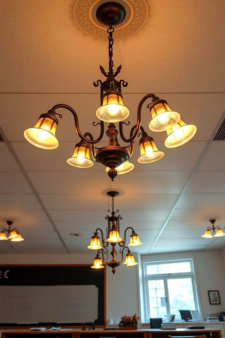 Decorative Chandelier Lighting - 24 Classroom Lighting Ideas