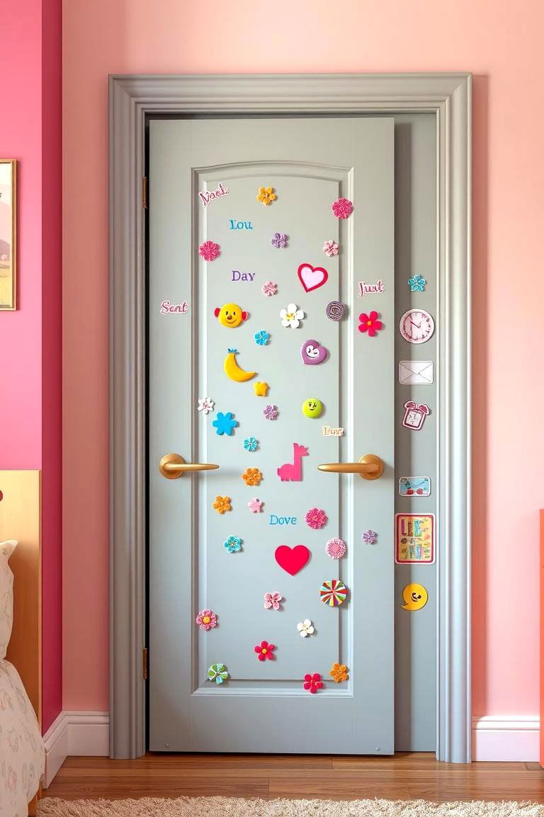 Decorative Decals and Stickers for a Fun Touch - 24 Bedroom Door Decorating Ideas
