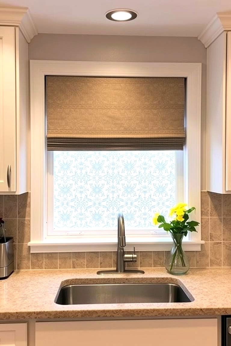 Decorative Film Enhancement - 24 Kitchen Window Ideas Over Sink