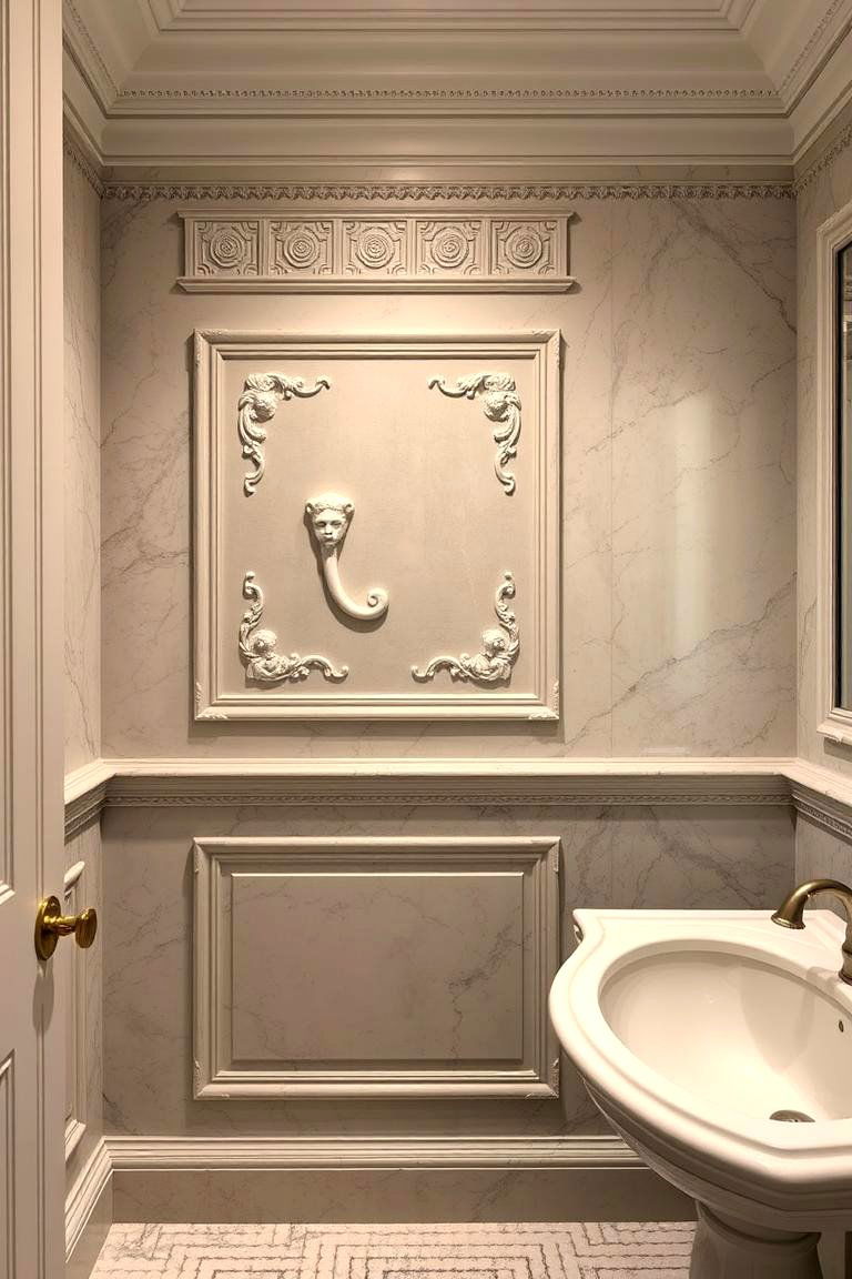 Decorative Frieze Panels - 24 Art Deco Bathroom Ideas