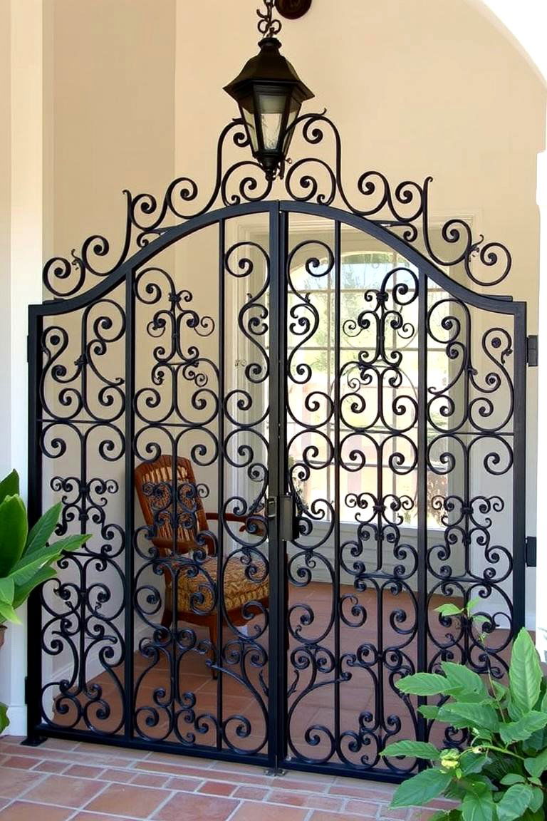 Decorative Iron Screens - 24 spanish style front porch ideas