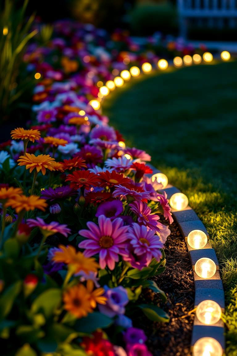 Decorative Lighting for Garden Edging - 24 Garden Lighting Ideas